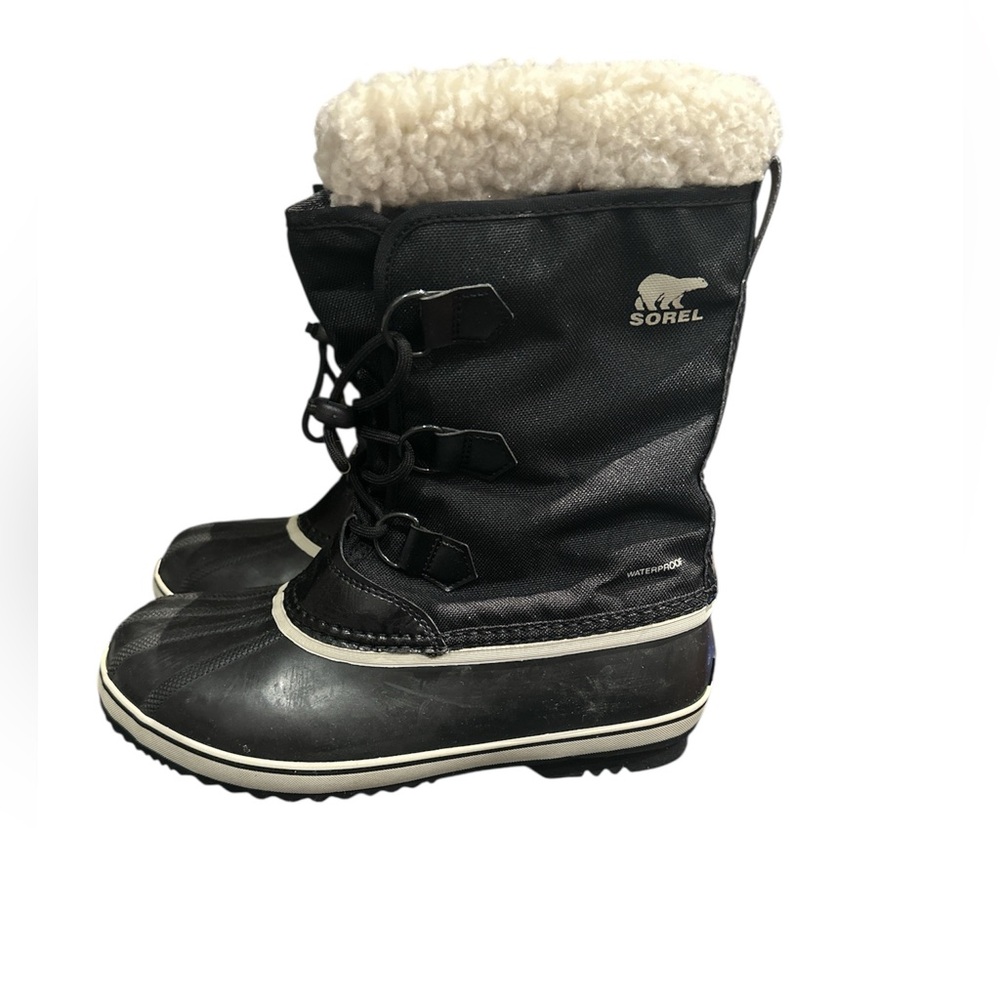 Sorel Men's Black and White Snow Boots